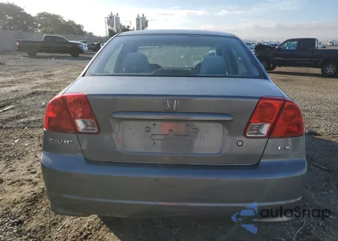 2005 Honda Civic Lx из США, поврежденный, VIN 2HGES16515H604928
